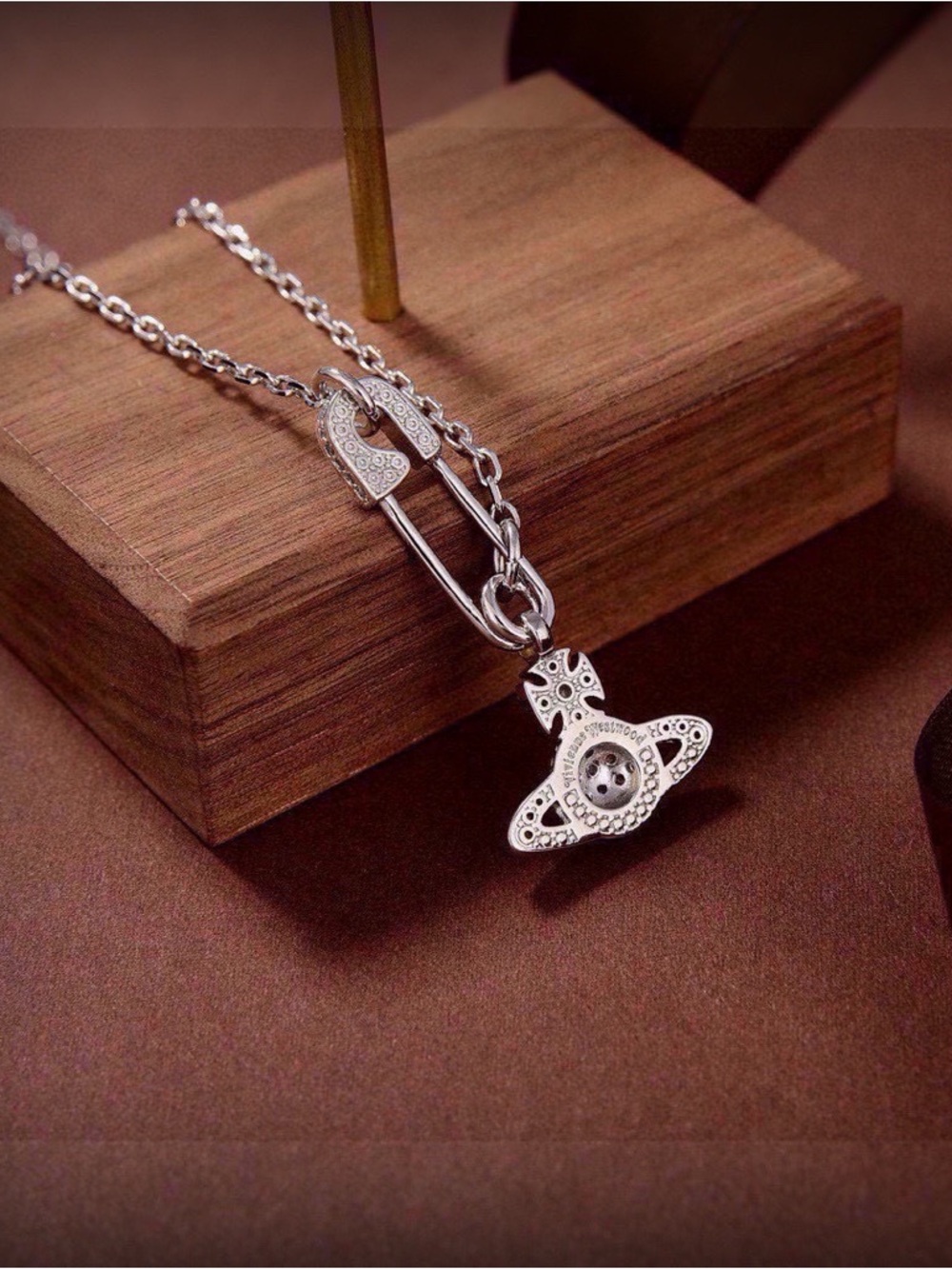 Vivienne Westwood Silver Orb Pendant Necklace